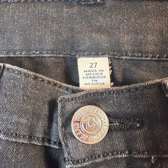 True Religion Black Distressed Skinny Jeans 1391 - Picture 3 of 7